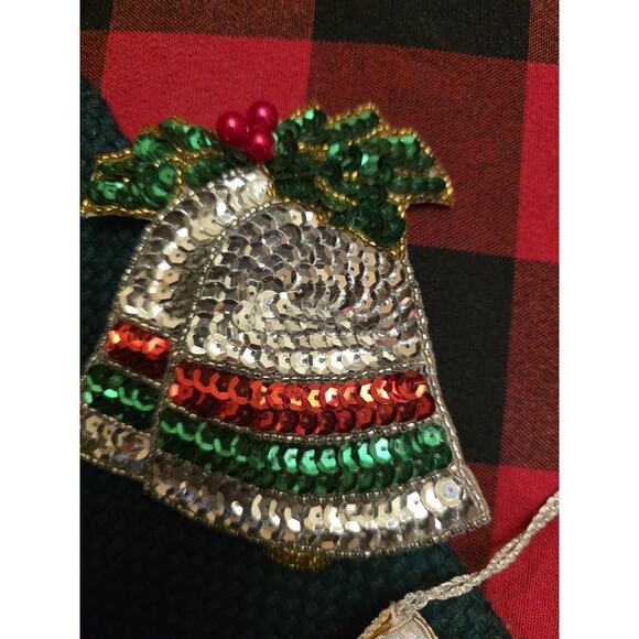 Vintage Christmas Ornaments Sequined & Beaded Handmade Set Of 14 - Picture 5 of 14